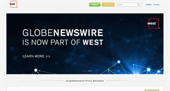 Desktop Screenshot of globenewswire.com